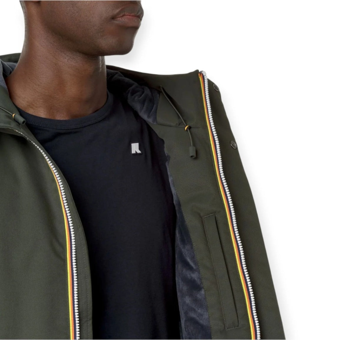 K-way Jacko Twill Marmotta Uomo Verde 2026