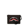 Sprayground Pochette Dripping Shark in Paris Nero Scacchi