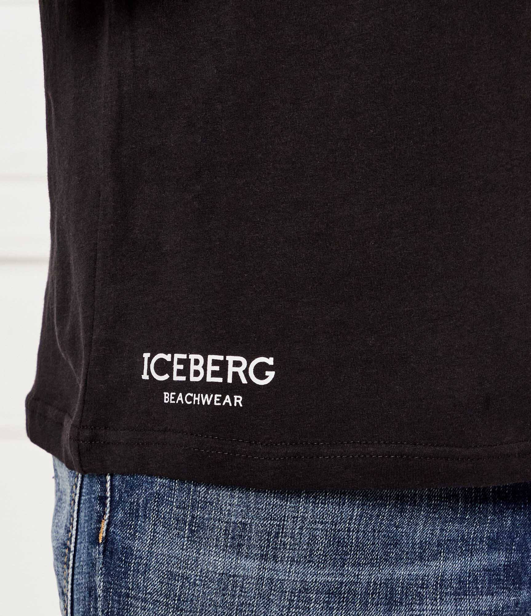 Iceberg T-Shirt Tasman Nera Sun Spell Uomo