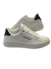 Armani Exchange Sneakers Bianca Pelle Scritta Rossa Uomo