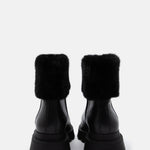 Blauer Stivaletto Kimmel Nero Pelle Pelliccia