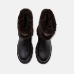 Blauer Stivaletto Kimmel Fur Marrone Pelliccia