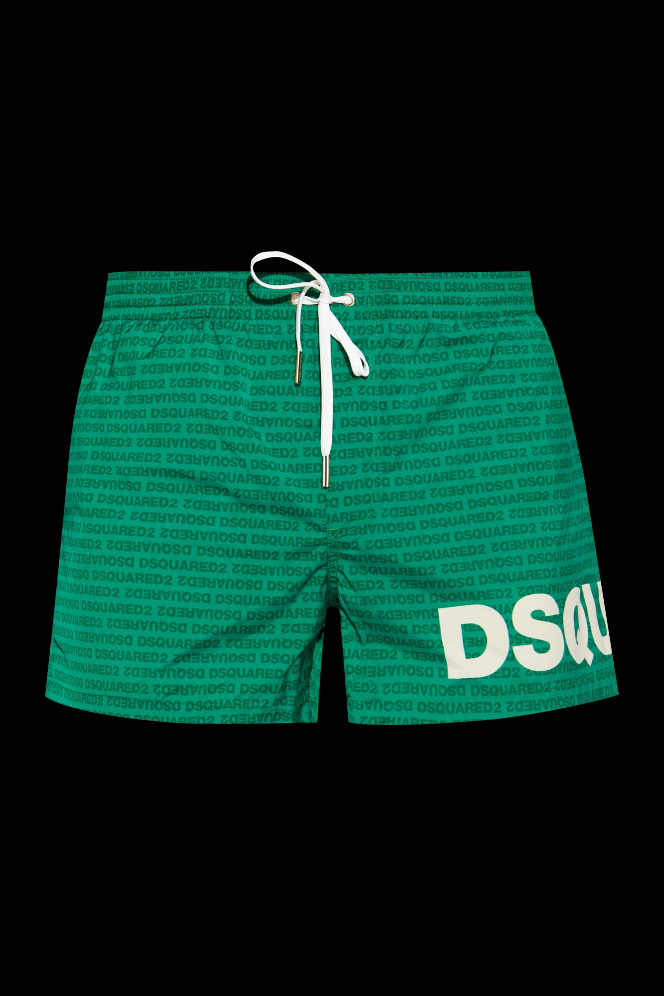 Dsquared2 Costume Mare Short Multilettering Verde Uomo 2025