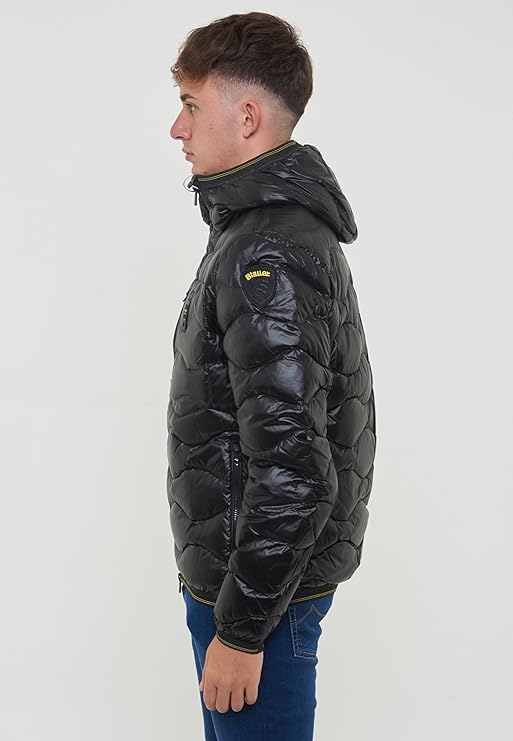 Blauer Piumino Invernale ad Onde Wave Uomo Nero 2026