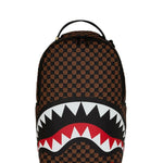 Sprayground Zaino Shark in Paris Pyramid Marrone