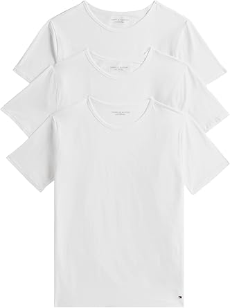 Tommy Hilfigher T-Shirt x3 Intime Bianco Uomo Classica