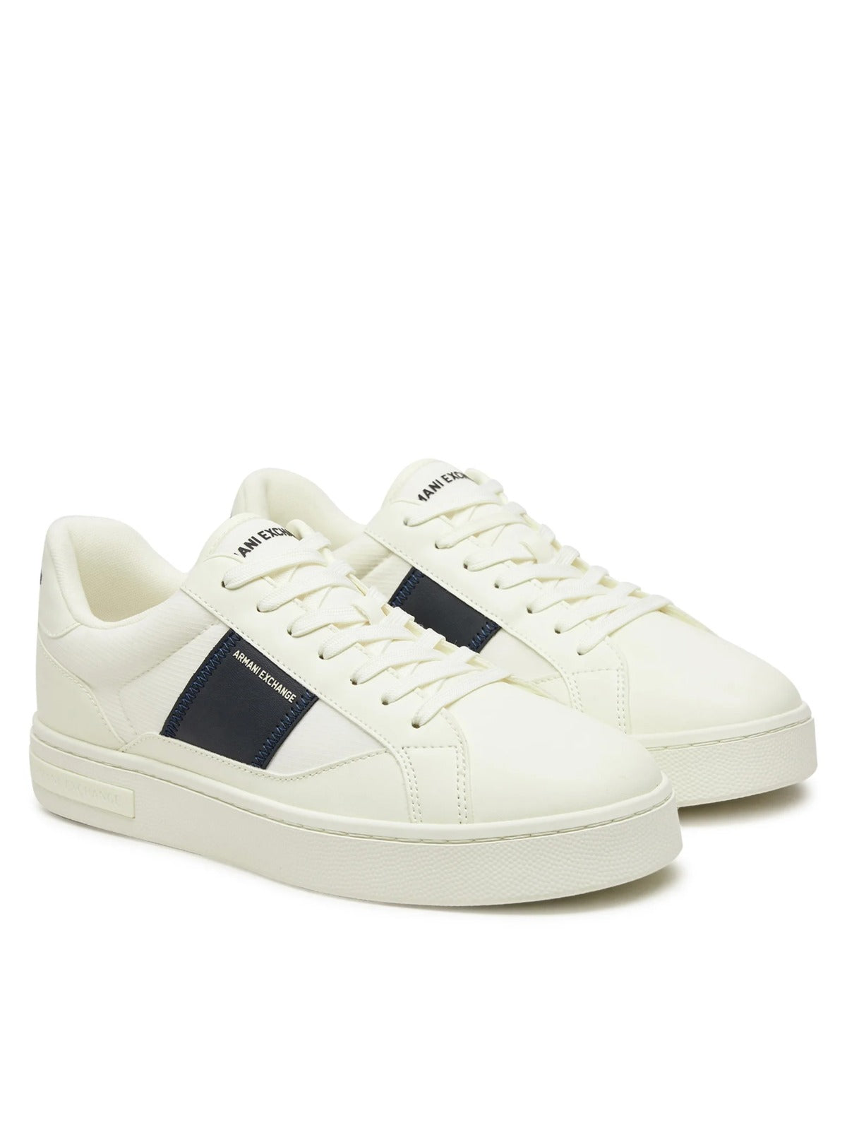 Armani Exchange Sneaker Bianca Off White Fascia Navy