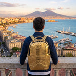 Sprayground Zaino Gold Dorato Oro WEATHERED