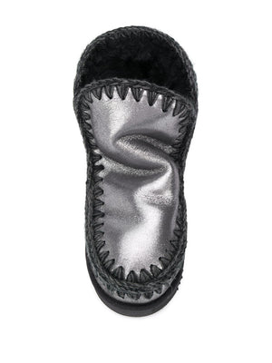 Mou Stivali Eskimo 18 Argento Microglitter