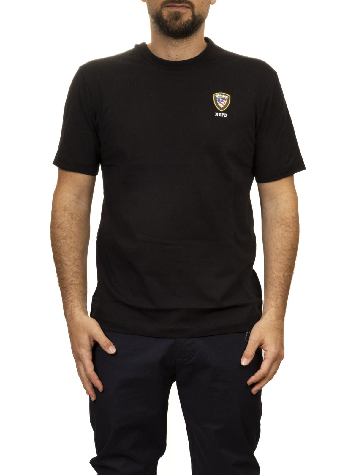 Blauer T-Shirt Irving Nera Scudetto Uomo