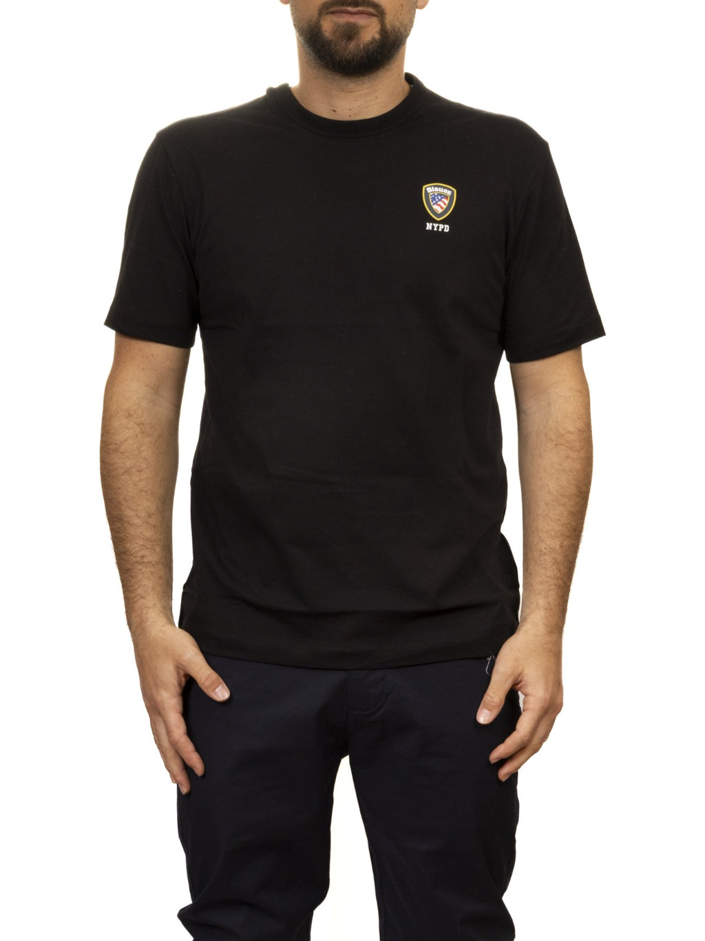 Blauer T-Shirt Irving Nera Scudetto Uomo