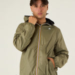 K-way Jake Plus 2 Double Uomo Nero Verde
