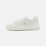 Calvin Klein Chunky Cupsole Bianca Argento 2025