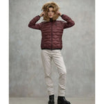 Blauer Piumino Aldie Pelliccia Mogano Donna Strass