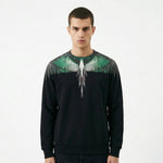 Marcelo Burlon Felpa County of Milan Nera Ali Verde