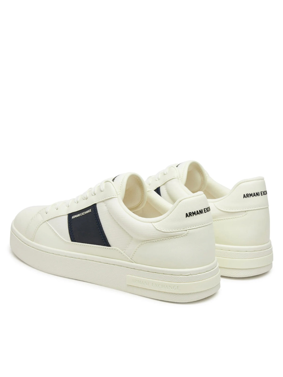 Armani Exchange Sneaker Bianca Off White Fascia Navy