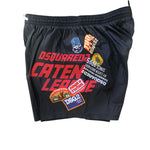 Dsquared2 Costume Mare Short Caten Nero Uomo 2025