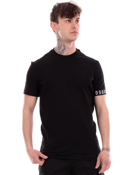 Dsquared2 T-Shirt Mezza Manica Icon Nero