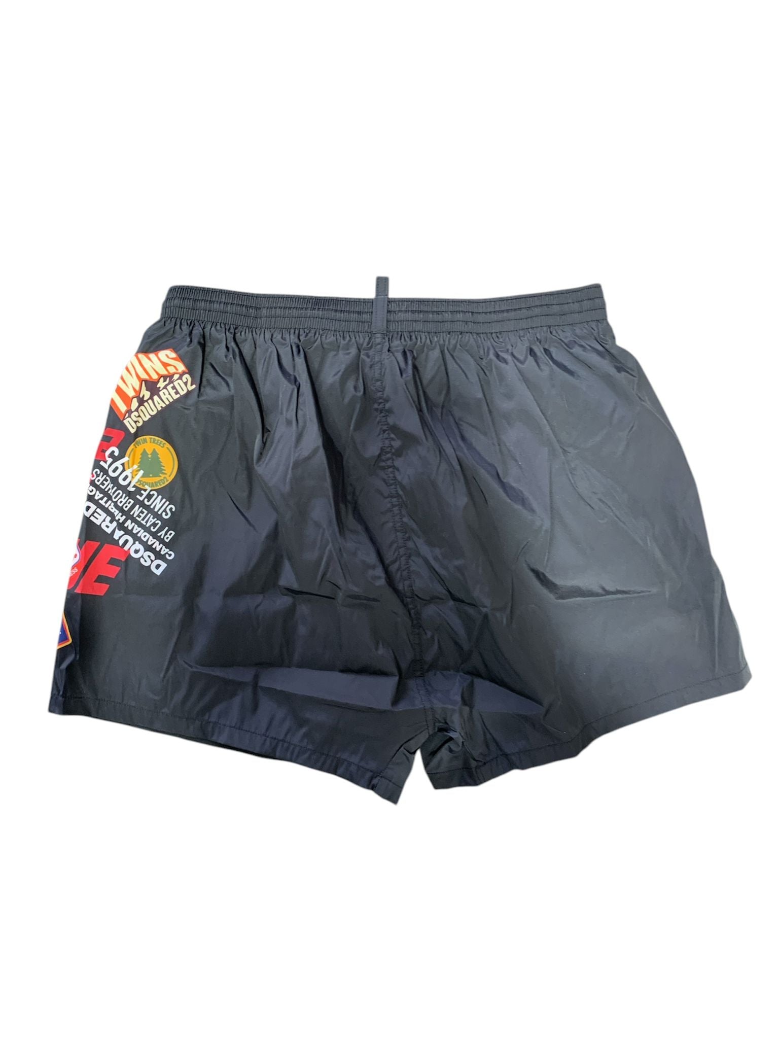 Dsquared2 Costume Mare Short Caten Nero Uomo 2025