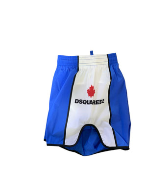 Dsquared2 Costume Mare Short Blu Bianco Uomo 2025