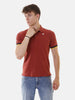K-way Polo vincent pique bordeaux