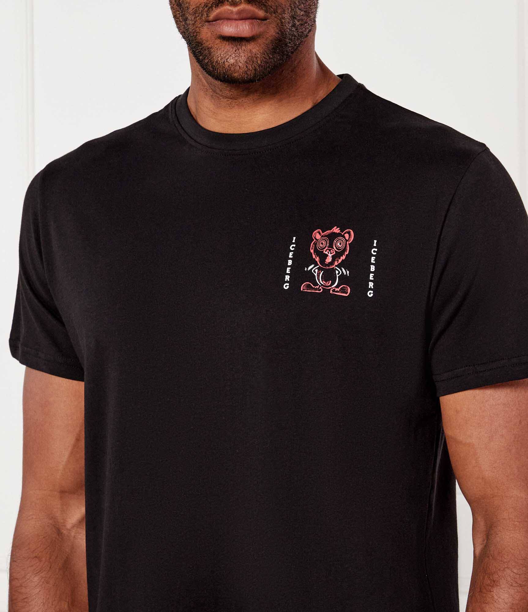 Iceberg T-Shirt Tasman Nera Sun Spell Uomo