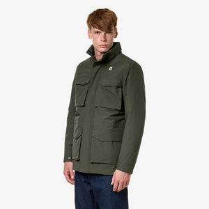 K-way Giubbino Manphy Bonded Uomo Invernale Verde Militare