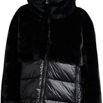 Blauer Fanevil Donna Piumino Pelliccia Nero