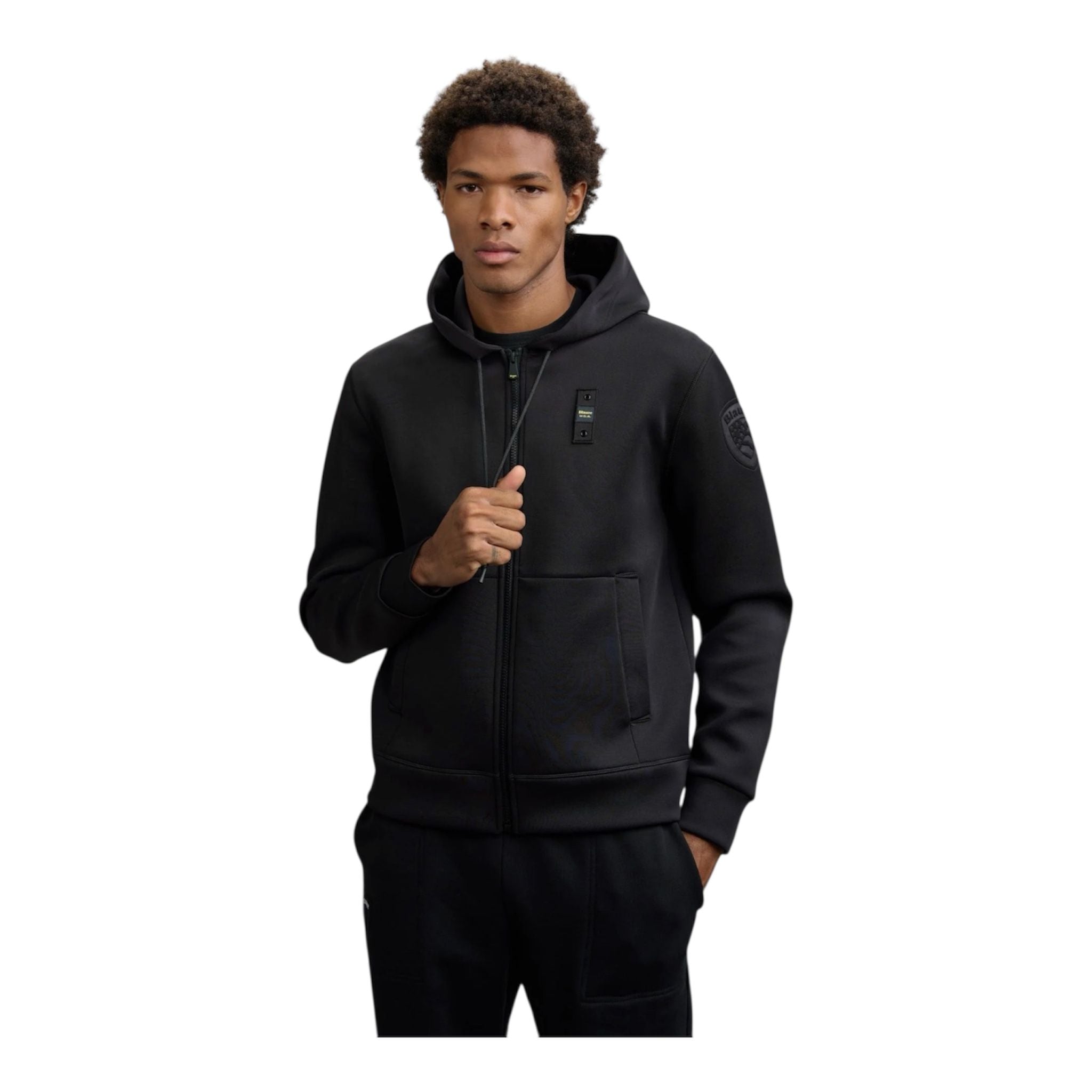 Blauer Felpa Colby Scuba Cappuccio Neoprene Nero