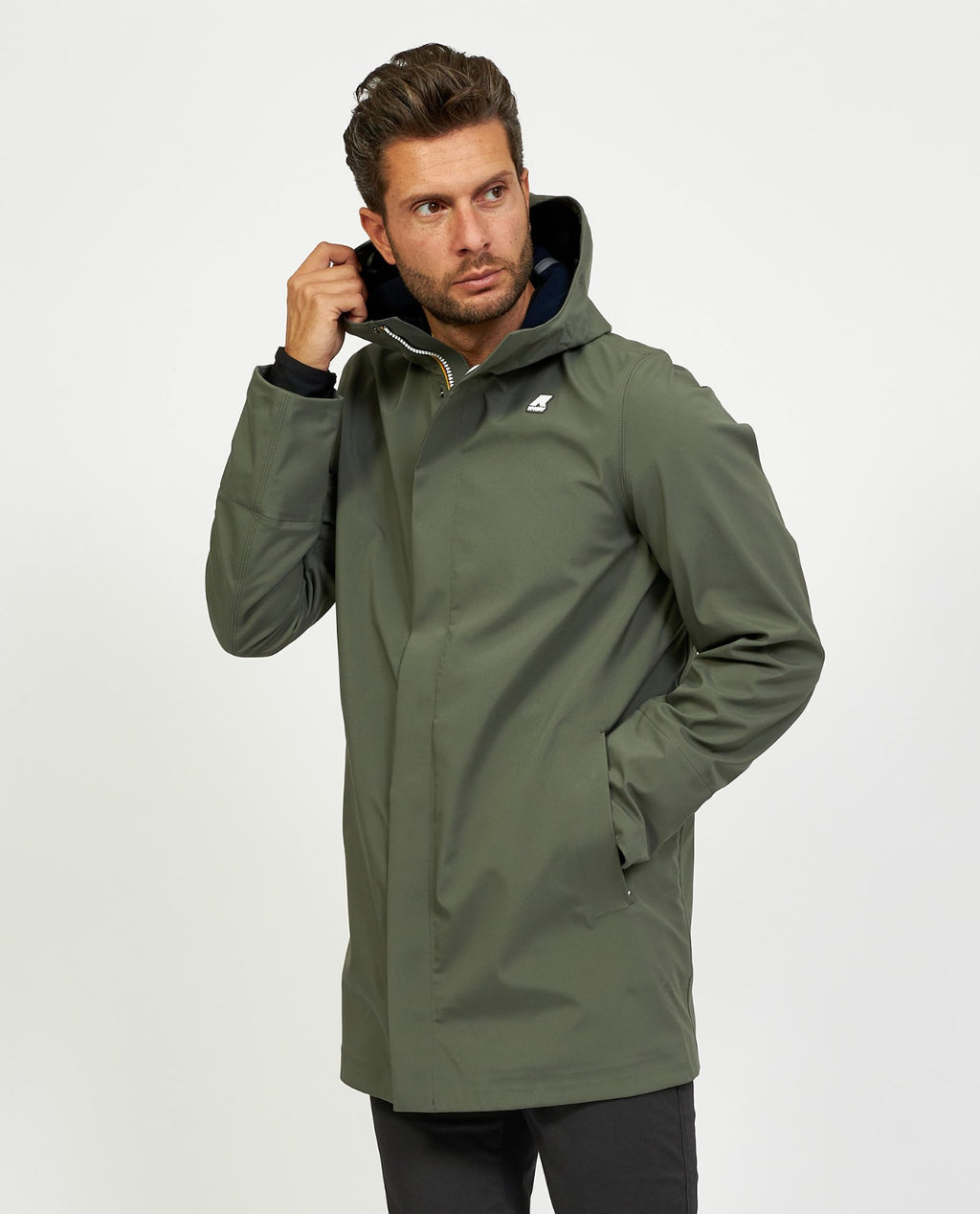 K-way Marlyn Bonded Lungo Invernale Verde Militare