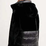 Blauer Fanevil Donna Piumino Pelliccia Nero