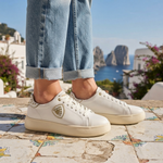 Blauer Venus Bianco Borchie Argento Donna