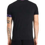 Dsquared2 T-Shirt Bianca Viola Neoclassic Mezza Manica