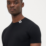 Dsquared2 T-Shirt Nera Number 2 Mezza Manica