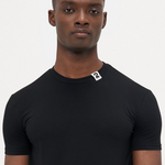 Dsquared2 T-Shirt Nera Number 2 Mezza Manica