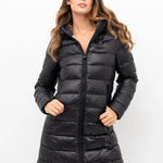 Blauer Giubbino Adelaide Lungo Invernale Donna Nero