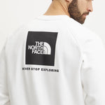 The North Face Felpa RedBox Bianca Logo Nero 2026