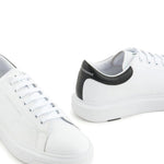 Armani Exchange Venice sneakers in pelle bianca logo nero