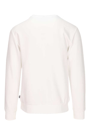Moschino Felpa Uomo Bianca Orsetto Classica in Pile