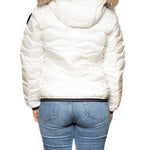 Blauer Piumino Aldie Pelliccia Bianco Donna Strass