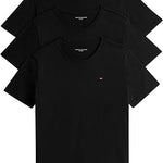 Tommy Hilfigher T-Shirt x3 Intime Nero Uomo Classica