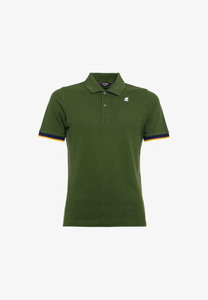 K-way Polo Vincent Verde Militare Uomo