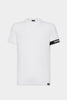 Dsquared2 T-Shirt Uomo Mezza Manica Banda Bianco