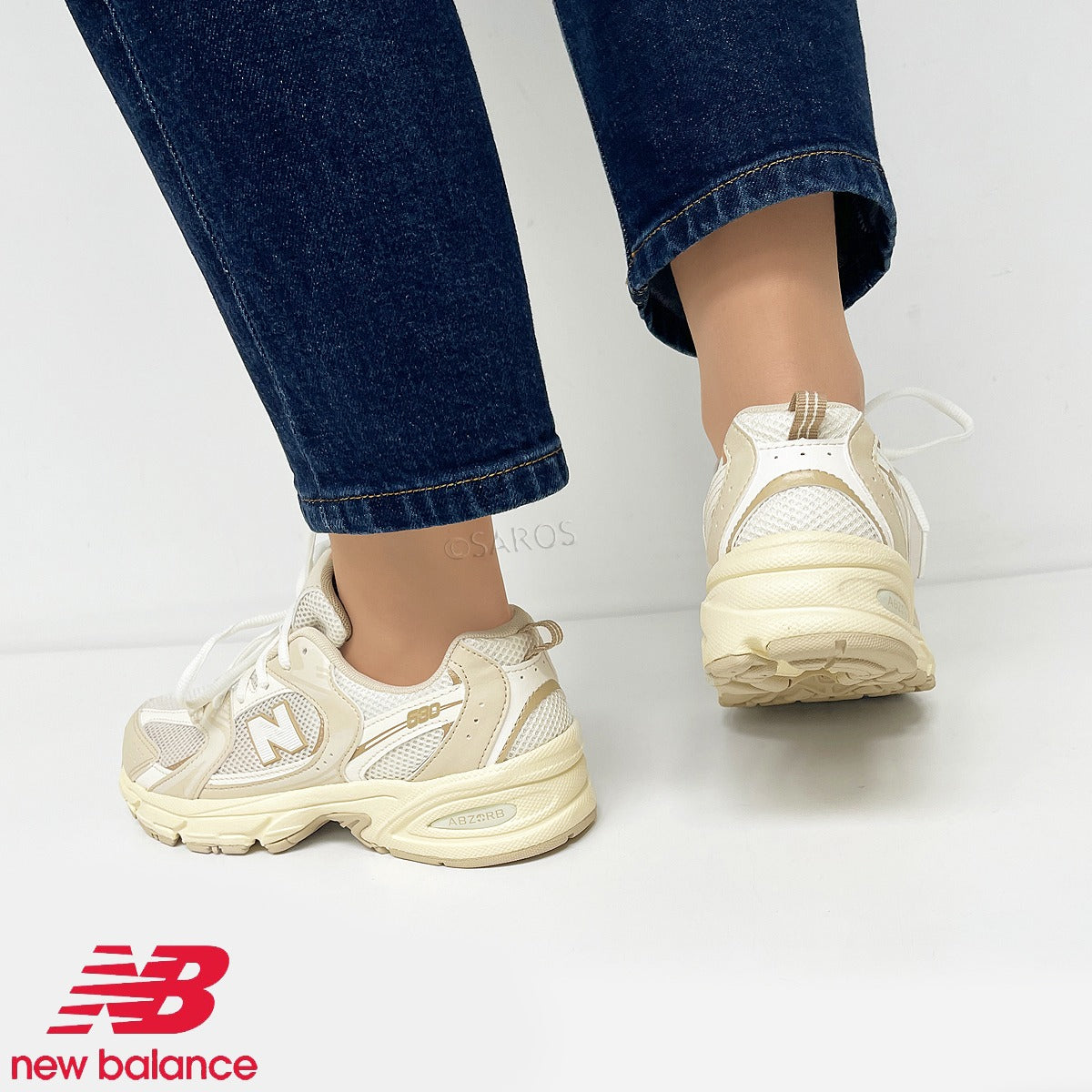 New Balance GR 530 AA Beige Oro Donna