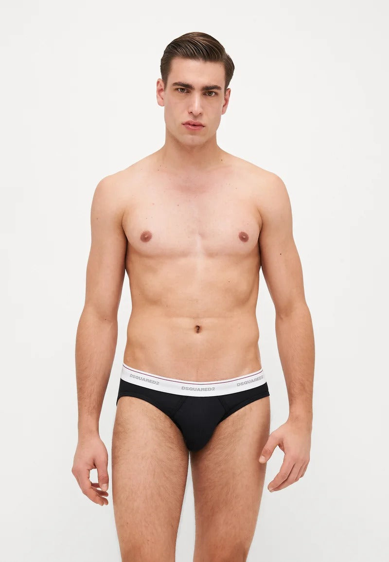 Dsquared2 Slip Tripack Classico Nero Uomo