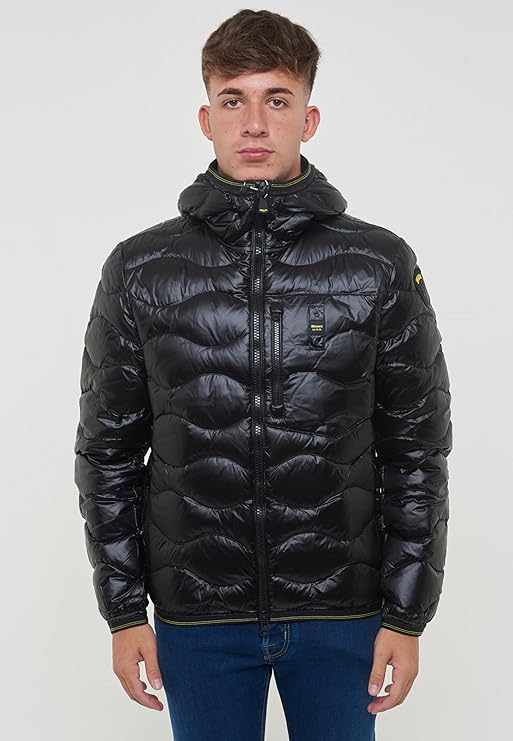 Blauer Piumino Invernale ad Onde Wave Uomo Nero 2026