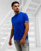 Dsquared2 T-Shirt Uomo Mezza Manica Blu Elettrica Logo Manica