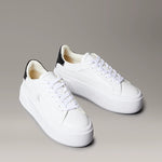 Calvin Klein Flatform Bianca Pelle Donna