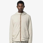 K-way Jake Reversibile Interlock Beige - Grigio