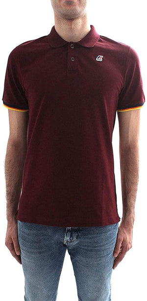 K-way Polo Vincent Contrast Bordeaux K008J50 085